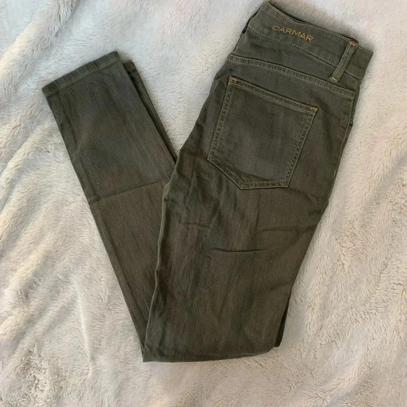 NWOT High Rise Green Carmar Denim Jeans sz 27 - Picture 5 of 7